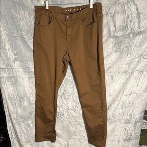 Perry Ellis Brown‎ Pants men’s size 38X30 very slim fit new without tag
